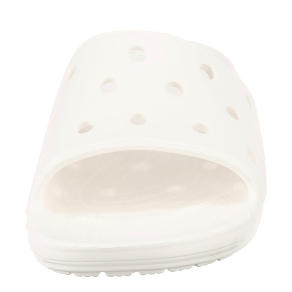 Crocs Unisex Classic Slide Sandals, White, 12 Men/14 Women Shoes - Picture 7 of 10